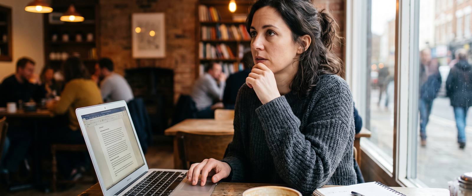 Leitura tranquila com café, em ritmo próprio